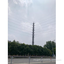 110kv polygonal ပါဝါထုတ်လွှင့်စက်သံမဏိတိုင်